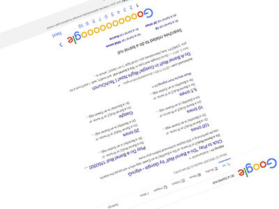 Google बैरल रोल छुपा खेल