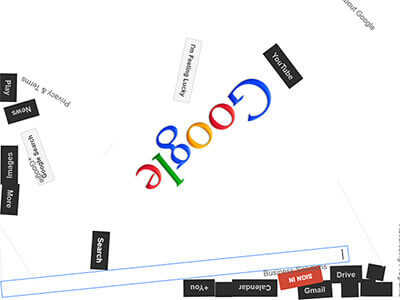 Google गुरुत्वाकर्षण छुपा खेल