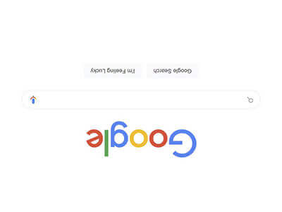 Google उल्टा — əๅɓoo⅁